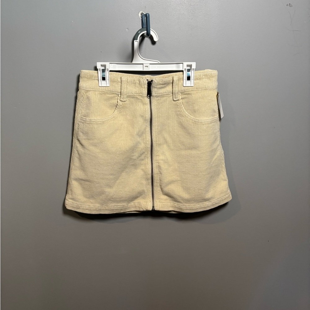 Cream Corduroy American Eagle  Mini Skirt 4